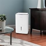 Frigidaire 50-Pint Smart Dehumidifier for Basement, Garage, Attic, 115V, Energy Star Moisture Absorber with Timer, Wi-Fi, App Control and Amazon Alexa & Google Home Compatibility in White