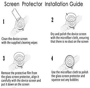 Tempered Glass Screen Protector for Fossil Gen 6 42mm / 44mm (Men/Women), Michael Kors Gen 6 Bradshaw Smartwatch Screen Guard (Pack of 5)