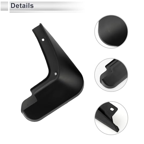 Image of X AUTOHAUX 1set Front and Rear Mud Flaps Splash Guards Mud Guards for Audi A1(Hatchback) 2016-2018 W /Mount Accessories
