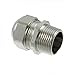 Cable Gland 0.63" ~ 0.81" (16.0mm ~ 20.5mm) Brass, Nickel Plated 3/4" NPT Silver 1000.3/4NPT.205 Pack of 25