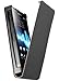 Produktbild mumbi Tasche Flip Case kompatibel mit Sony Xperia P Hülle Handytasche Case Wallet, schwarz