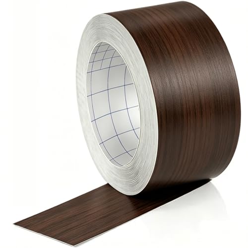Image of GSCIT Club Walnut Tape, 2.3 inch X 15ft Self Adhesive Wood Grain Tape Walnut Repair Patch for Tables, Chairs, Baseboards, Doors, Windows, Floors, Handicraft DIY.