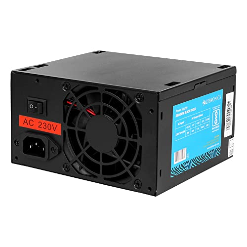 Zebronics 450W Black Gold Power Supply with 3X SATA connectors, 2X