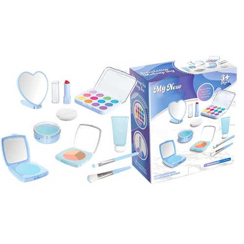 Juegos de maquillaje para niñas y kit de juguetes cosméticos infantiles con maletín portátil