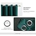 MIULEE Christmas Dark Green Velvet Curtains Room Darkening Blackout Soft Grommet Top Emerald Thermal Insulated Soundproof Black Out Curtains/Drapes for Living Room Bedroom 52 x 108 Inch 2 Panels