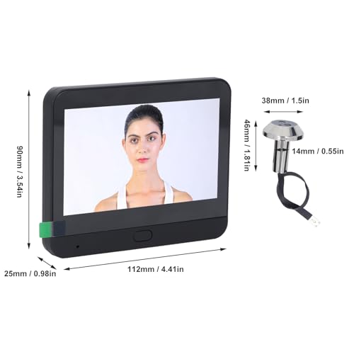 Campainha de câmera olho mágico para Tuya Smart Wireless 1080p Visualizador de porta digital 120 gra