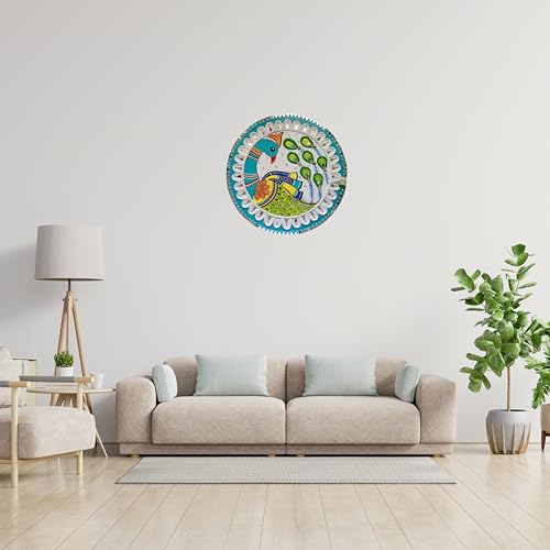 Image of madhubani lippan DIY Art kit Adults Materials Kit with 8 inch Round MDF DIY Kit for Adult madhubani Art kit lippan Art Board wall Decor Mandala Art kit Adults