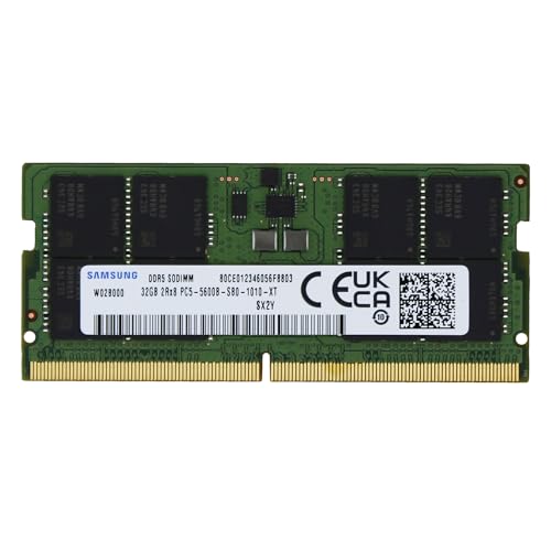 Image of Factory Original 32GB (1x32GB) Compatible with MSI Creator 16 AI Studio A1V, A1VHG, A1VIG Laptop DDR5 5600MHz PC5-44800 SODIMM 2Rx8 CL46 1.1v 262 Pin Notebook Memory RAM Upgrade Adamanta