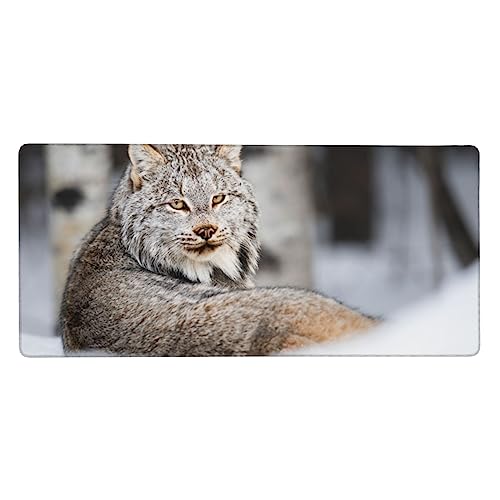 Tapis de souris de jeu Canada Lynx idéal pour aménager votre bureau de travail à la maison