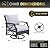Kinger Home Ethan Rattan 5-Piece Patio Furniture Set with 42-Inch CSA Certified Propane Fire Pit Table, 50,000 BTU, Includes Swivel Chairs and Fire Pit Accessories, Grey Grey