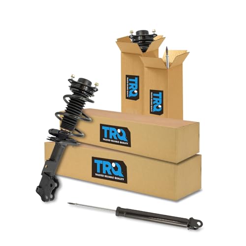 Image of TRQ Front and Rear Complete Strut Assembly & Shock Absorber Kit Complete Strut & Coil Spring Assembly Compatible with 2012-2014 Hyundai Sonata