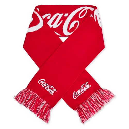Offiziell lizenzierter Coca-Cola roter Schal - Coke Unisex für Damen und Herren, 150 cm - 'Taste the Feeling!'