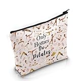VAMSII Pilates Teacher Appreciation Gift Only Hotties Do Pilates Makeup Bag Pilates Instructor Cosmetic Bag Pilates Merch (Only Hotties Do Pilates M)