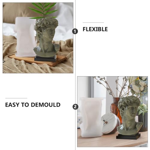 Molde de silicona flexible David reutilizable para resina 4