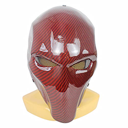 MOLANLAN Máscara de airsoft con dos ojos del ejército Deathstroke para paintball, cosplay, Halloween, máscara de paintball - Q)
