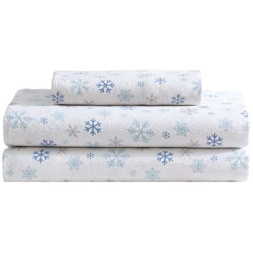 Elite Home Products - Juego de sábanas de franela de algodón para invierno