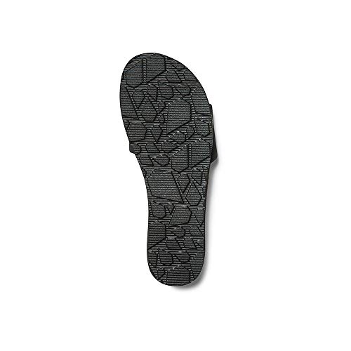 Image of Volcom Women's Simple Slide Sandals - Cushioned Synthetic Leather Strap Slides With Padded Footbed