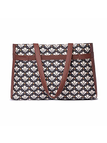 Image of ZOUK Urban Escape Bag | Stylish Vegan with Laptop Compartment, Trolley Sleeve & Anti-Theft Pocket |