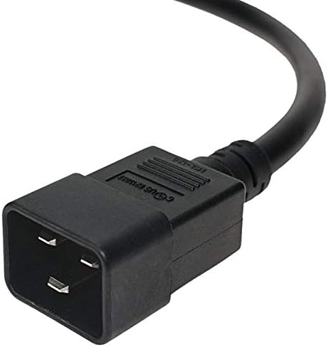 SF Cable 15ft IEC320 C20 to C21 12AWG 20A 250V SJT Power Cord Compatiblefor PDUs, UPSs and Servers