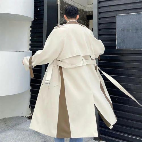 Long brise-bise d'automne homme col décontracté ample contre le vent - 5