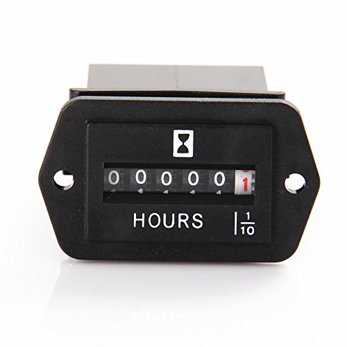 Searon Quartz Hour Meter AC 110V 120V 220V 230V for Generator ATV Lawn Mower Chainsaw Compressor Tiller Chipper