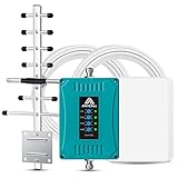 5 Bands Cell Phone Booster for Home Band 2 4 5 12 13 17 Cellular Signal Amplifier Repeater for AT&T Verizon T-Mobile -Provide Stable GSM 3G 4G LTE Voice and Data Signal