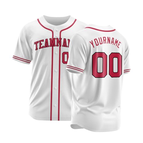 Custom Baseball Jersey Personalized Softball Jerseys Stitched/Printed Name Number for Men/Women/Youth miniatura 2