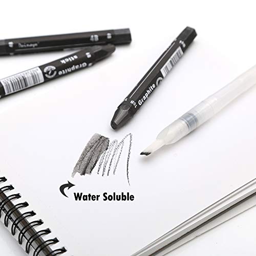Dainayw DN-0302-GR Graphite Stick Set - Water Soluble thumb #1