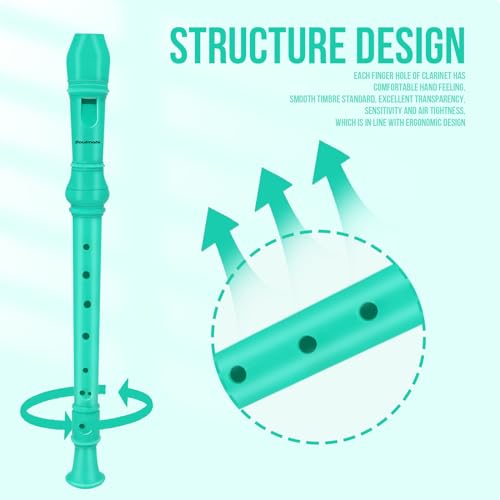 image for Soulmate Recorder Instrument for Beginners Kids Students German Style 