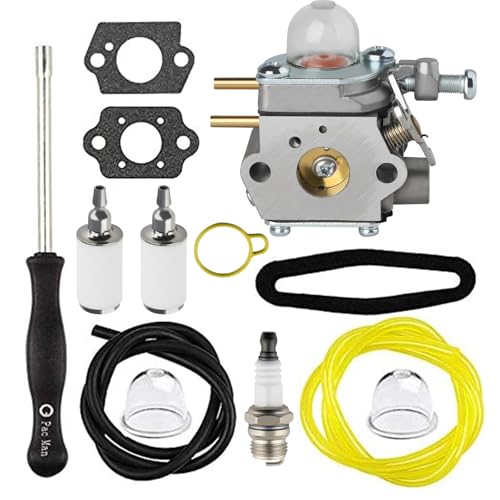 Ferilter 753-06190 Carburetor for Troy Bilt TB22 TB21EC TB22EC TB32EC TB25CB TB80EC TB2040XP TB252S Weed Eater Trimmer WT-973 Carburetor for Craftsman WC210 WS210 WS2200 WC2200 P210 Trimmer Pole Saw