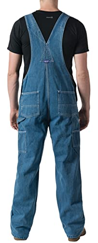 image for Liberty Big Smith Men's Stonewashed Bib Overall, 50x30, Stonewashed De