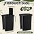 LemonRoad 2 Pack 1.8 Gallon Slim Bathroom Trash Can with Lid Soft Close 6.5 L Step on Plastic Trash Can with Odor Protection Hands Free for Corner, Kitchen, Office, Bedroom