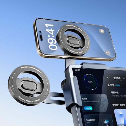 OWLREX Tesla Phone Mount for Model Y/3/X/Cybertruck Premium Alloy Magnetic Car Phone Holder with Magsafe Model Y Accessories Strong 360 Adjustable Compatible with iPhone 15/14/13 Pro Max & Android