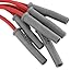 MSD 31869 Super Conductor Spark Plug Wire Set, Red