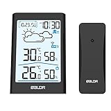 Umweltfreundliche Materialien und Zertifizierung: Das Thermometer mit Außensensor funk ist mit hochwertigen umweltfreundlichen Materialien (z. B. PC / ABS + PMMA) sowie vollständigen Qualitäts- und Sicherheitszertifikaten wie FCC / EMC / CE / ROHS ausgestattet.