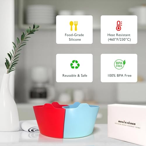 Compare Silicone Slow Cooker Liners,Crock pot liners, Fit 6QT for
