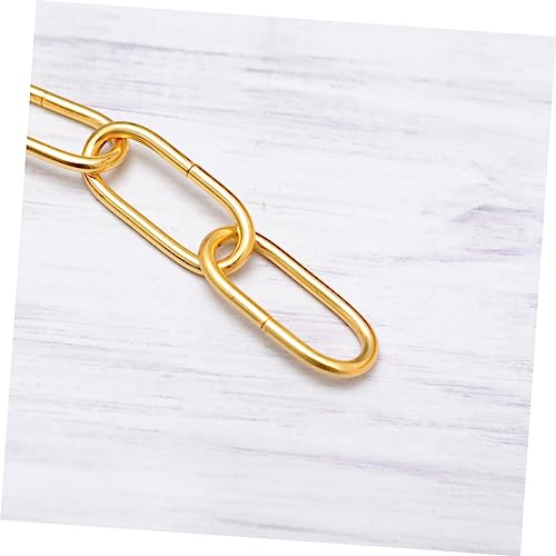 Cadena de eslabones para lámparas de techo en acabado dorado de 4 mm 5