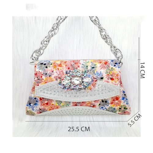 Fjnbbiot Stitching Decoration Women's Bag with Nigerian African Women Rhinestone Decoration Heels Shoes3