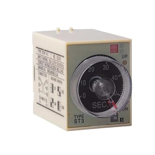 Relé temporizador ST3PA para evitar sobrecargas en motores con retardo de encendido CA 220V 4