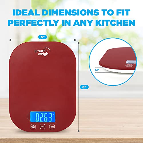 Smart Weigh 11 Lb Digital Kitchen Food Scale, Mechanical Accurate Weight Scale With 5-Unit Modes, Grams And Ounces For Weight Loss,Weighing Ingredients, Dieting, Keto Cooking, Meal Prep And Baking #TOP2
