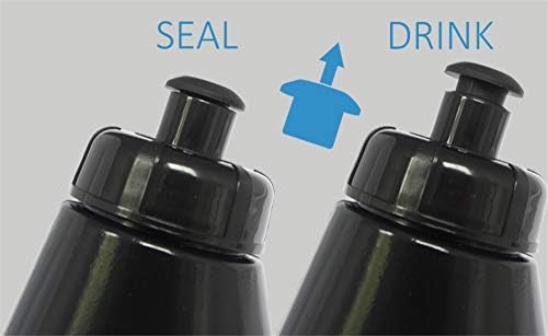 Teknifit Running Grip Water Bottles for Jogging, Hiking, Gym - Pair (one for each hand) - Reusable Non-Toxic BPA Free Plastic - Leak Proof Design and Dishwasher Safe (Black 2x 350ml - 700ml Total)