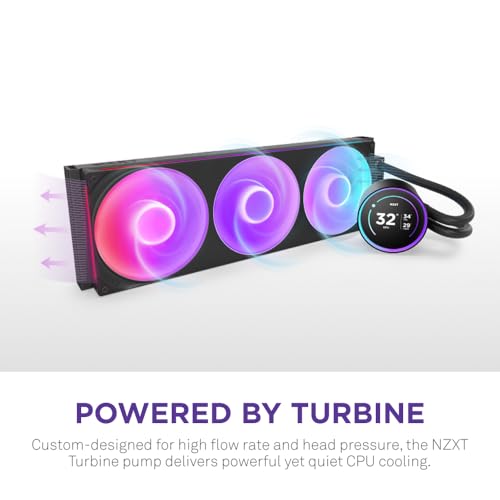 Image of NZXT Kraken Elite 420 RGB 2025 - AIO CPU Liquid Cooler - 420mm Radiator - F420 RGB Core Fan - Customizable 2.72 inch IPS LCD - Turbine Pump - AMD AM5, AM4 - Intel LGA 1851 /1700, 1200 /115X - Black