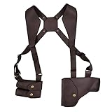 Uncharted 4 A Thief End Nathan Drake Shoulder Belt Gun Holster Cosplay Costume (Deep Brown, Adjustable)