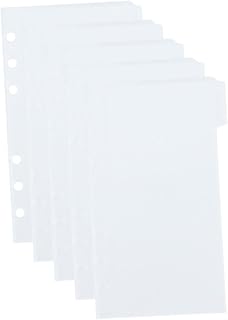 AOKWAWALIY Pastas 1 Conjunto De De Arquivo Clipes Para Fichário Blocos De Notas De Bolso Bloco De Notas Fichário De 6 Argolas Recarga De Bolso Bolsa De Documentos Sacos De