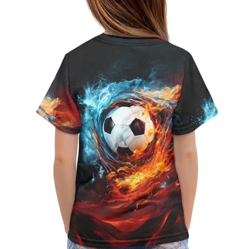 Image of JEOCODY Boys Girls Graphic Tees Funny 3D Printed Short Sleeve T-Shirts 3-16T