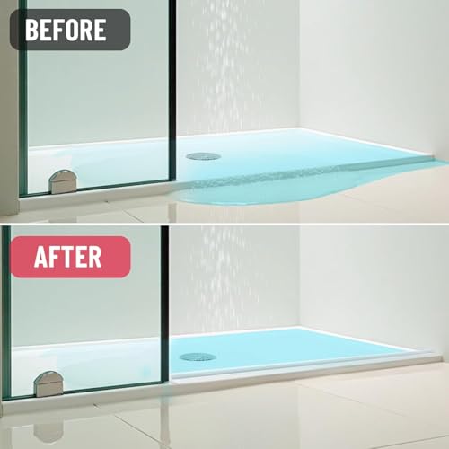 Image of RANDEN Self-Adhesive Silicone Water Stopper Strip - Collapsible Threshold Barrier Strip for Dry & Wet Separation, Sink Water Splash Guard, Bathroom Water Stopper (Translucent, 2 Meter)