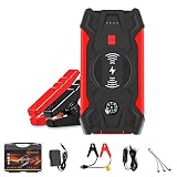 20000 mAh Car Jump Starter Power Bank Auto Emergenza Avviamento Booster Dispositivo Batteria Caricabatterie per Auto Carica Wireless con Bussola