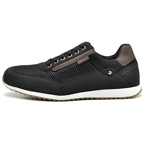 Sapatênis Sapato Casual Com Relógio e Carteira Masculino JUILLI R1100DB Tamanho:38;cor:Preto;gênero: