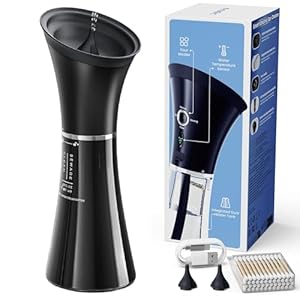 Upgraded Ear Wax Removal with One-Piece Waste Tank, Safe Cleaner with Water Temperature Sensor, Effective Ear Irrigation Kit & USB-A to C Cable, IPX7, Black