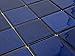 Tenedos Premium Quality 3x3 Cobalt Blue Square Pattern Porcelain Mosaic Floor Wall Pool Tile on Mesh Mounted for Kitchen Backsplash, Bathroom Shower, Accent Decor (1 Sheet)
